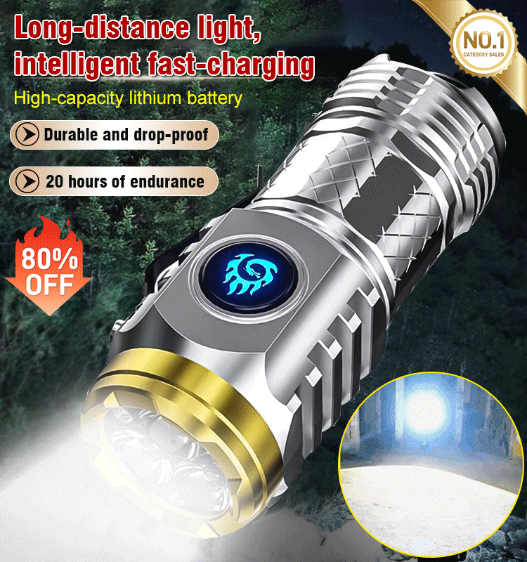 German Three-Eyed Monster Mini Flash Super Power Flashlight→Fast Delivery