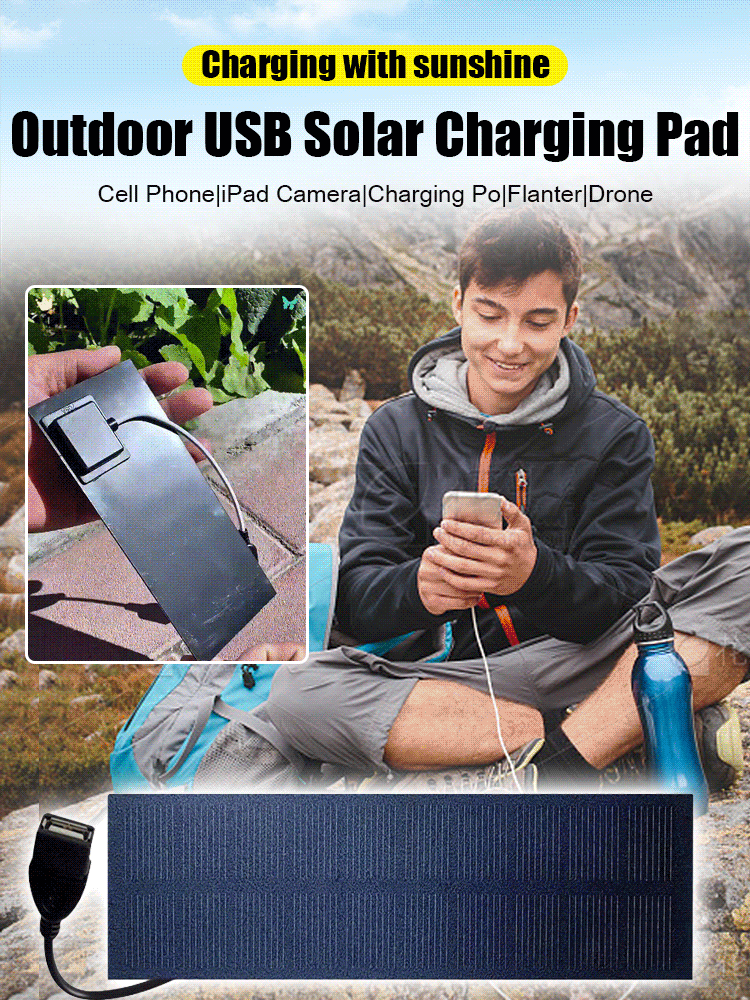 Outdoor USB Solar Charging Panel