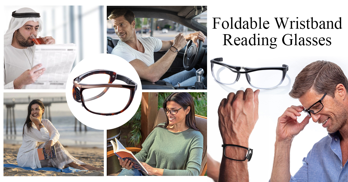 Foldable Wristband Reading Glasses