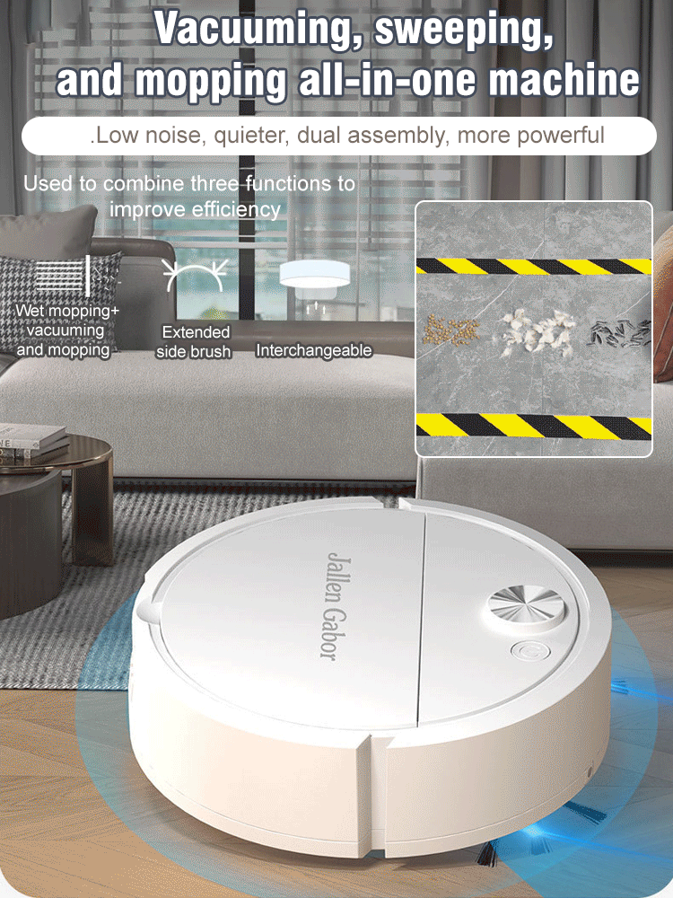 Household sweeping robot, three-in-one cleaner