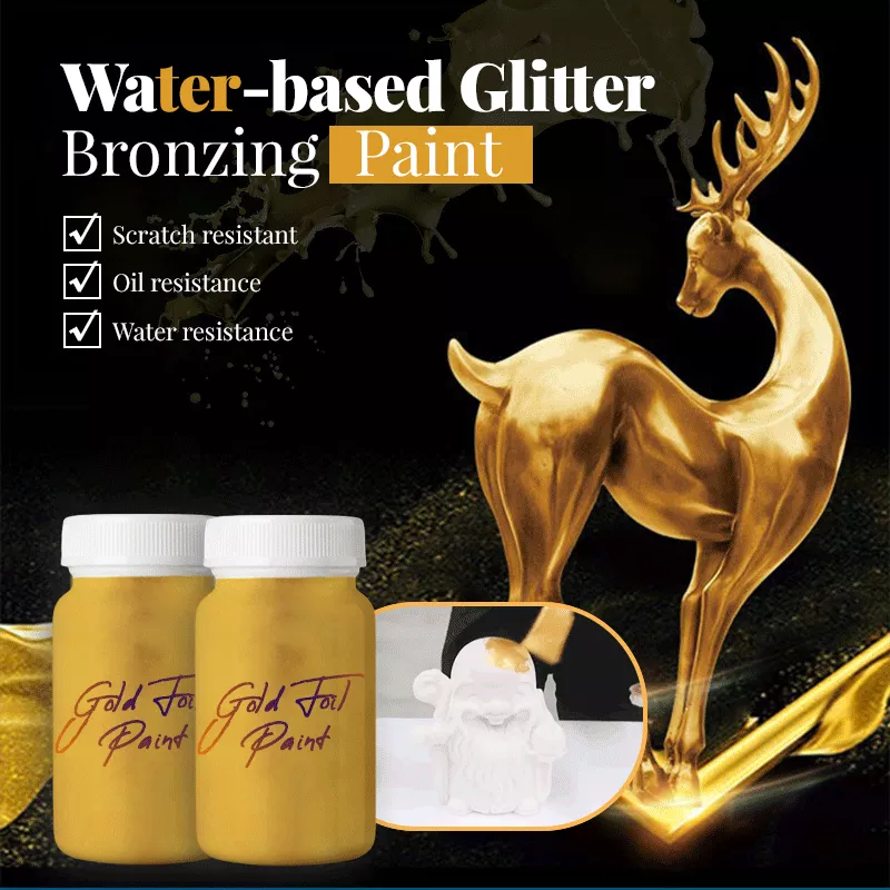 Water-based Glitter Bronzing Paint（2 bottles for a better deal，Last Day for Offer）