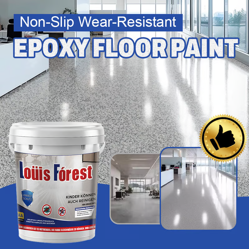 High Gloss Effect Epoxy Floor Coating with Marble