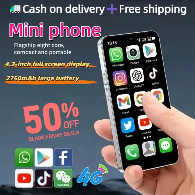 17SE Android 8.1 Mini Smart Phone 4.3 Inch Display 2GB RAM 16GB ROM OTG Dual SIM Play Store 4G Little Smartphones