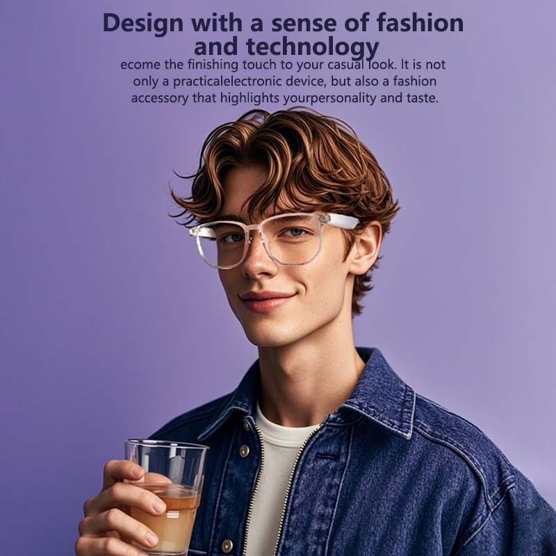 Smart Wireless Headphone anti-blue light-colored glasses