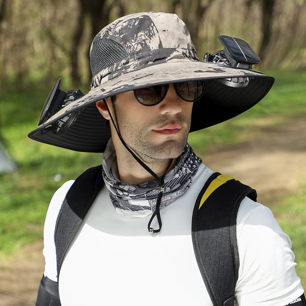 2025 New Ultralight Solar Fan Sun Hat – Lighter Than a Baseball!