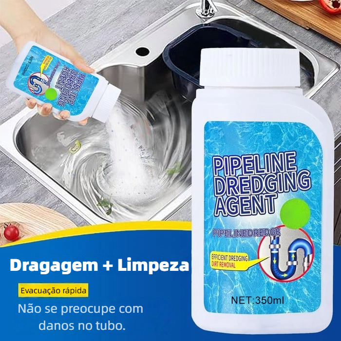 Potente evacuante de tubulação para cozinhas e banheiros, dissolve mais de 200 obstruções e mata bactérias